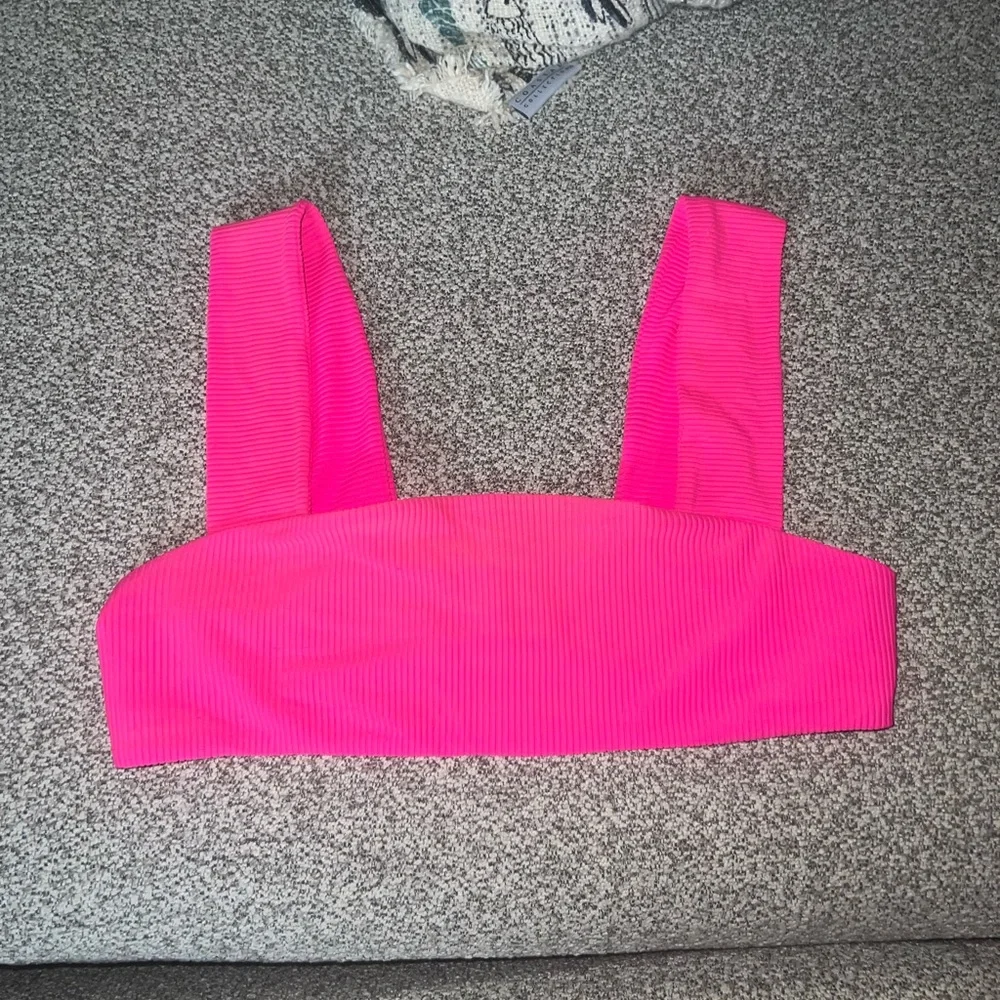 Frankie’s bikinis Pink Ribbed Women's Top